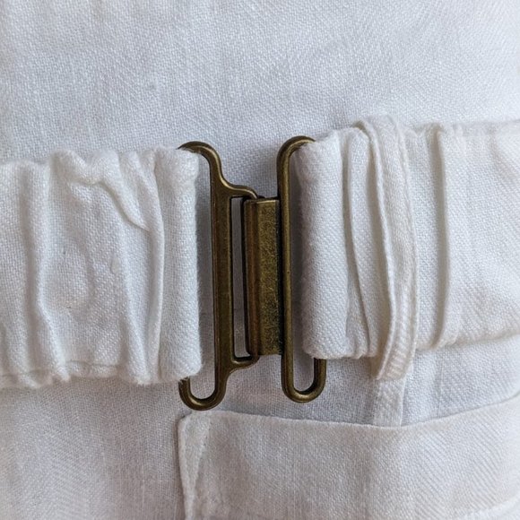 Linen Twelfth street by Cynthia Vincent wide leg paints with belt. size 6 - Picture 4 of 7